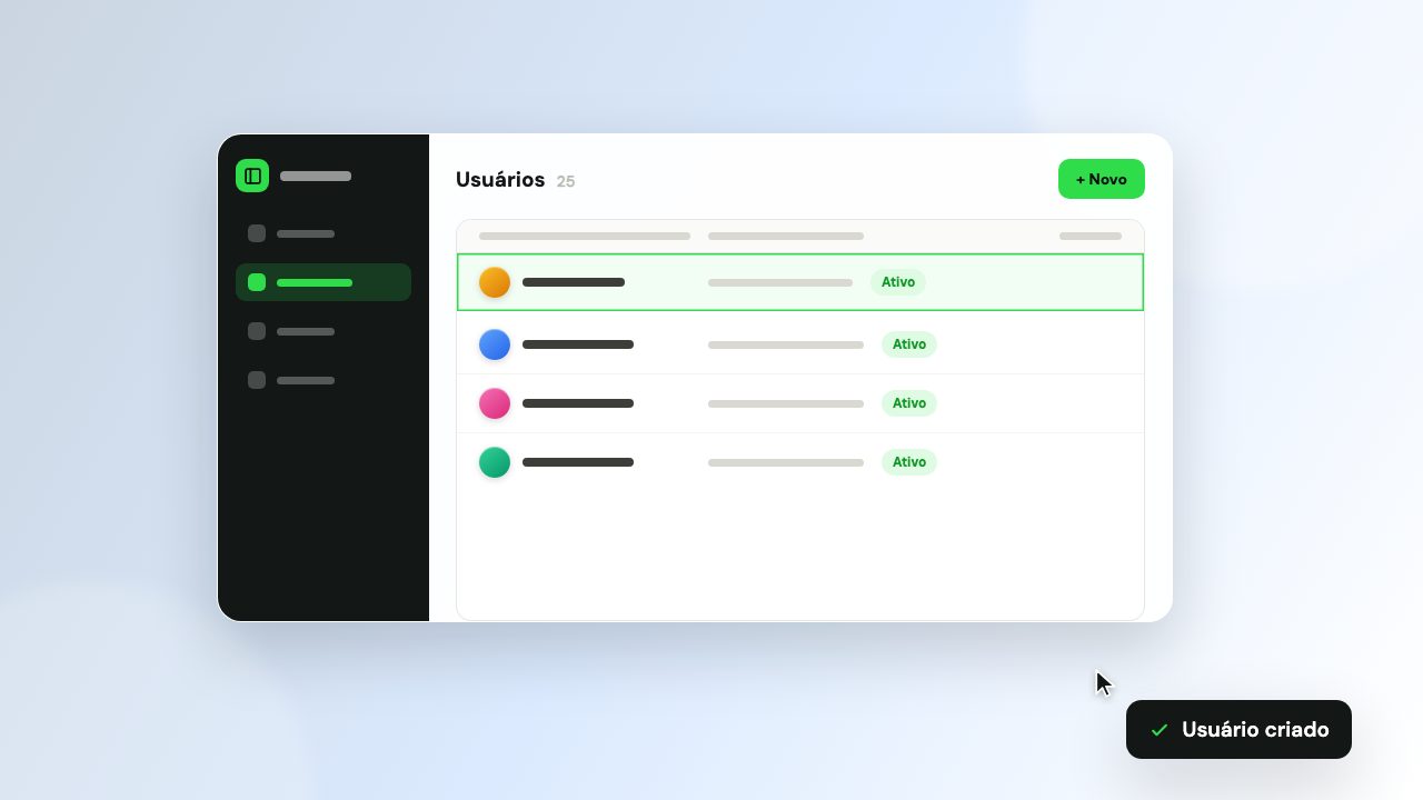 Prévia do plugin-admin como o cliente vê