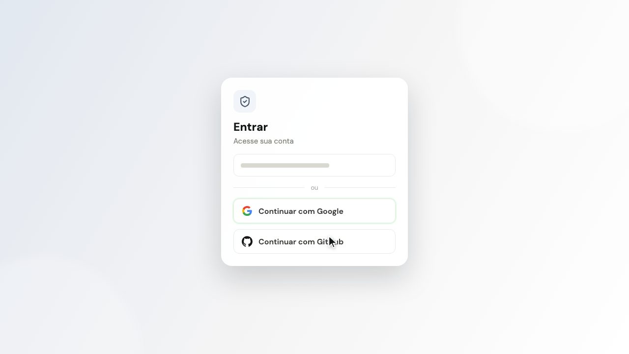 Prévia do plugin-auth como o cliente vê