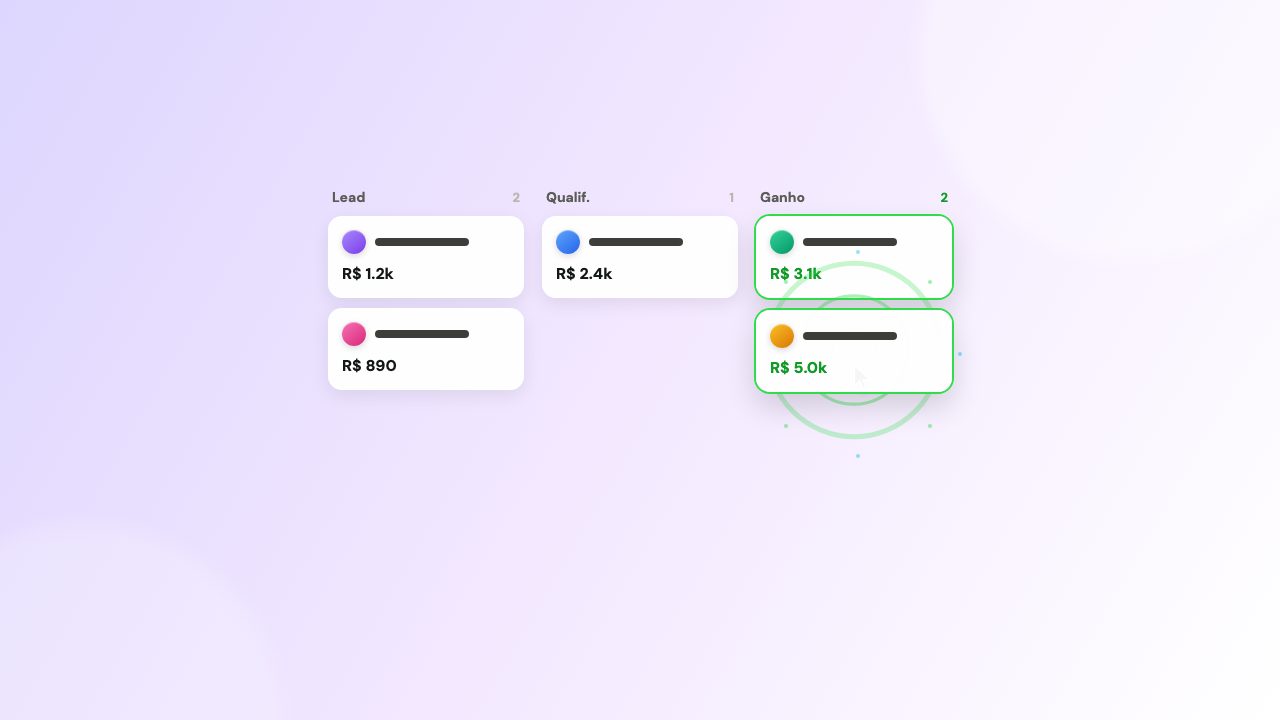 Prévia do plugin-crm como o cliente vê