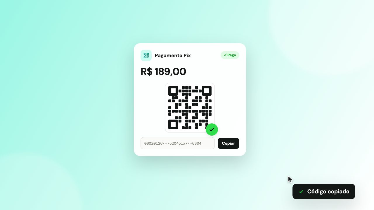 Prévia do plugin-payments como o cliente vê